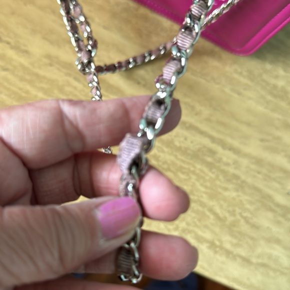 🔥 price drop! Chanel pink Patent Leather Multicolor CC Flap Chain Bag - Picture 12 of 17
